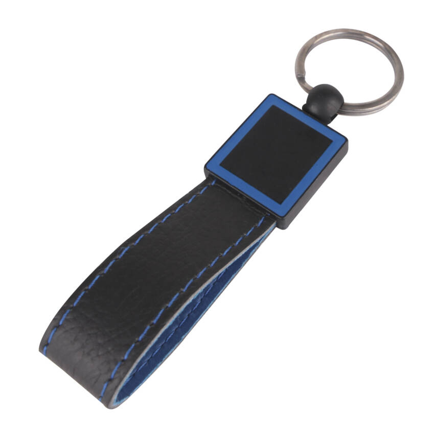 KAÇKAR LACİVERT DERİ ANAHTARLIK - 1