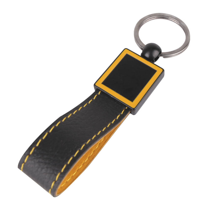 KAÇKAR SARI DERİ ANAHTARLIK - 1