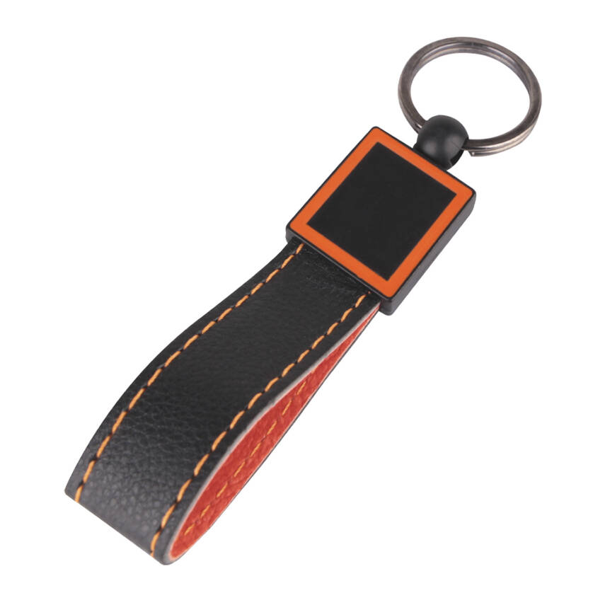 KAÇKAR TURUNCU DERİ ANAHTARLIK - 1