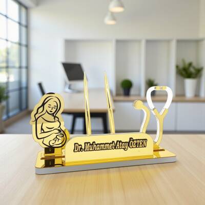 Kadın Doğum Uzmanı İçin Masa İsimliği - 4