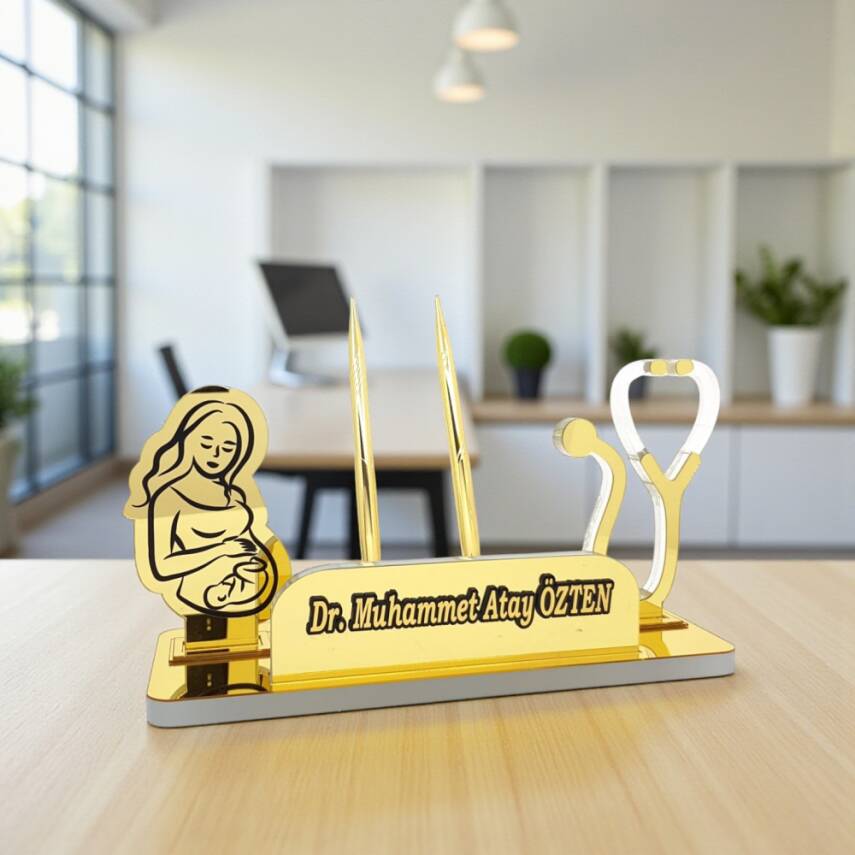 Kadın Doğum Uzmanı İçin Masa İsimliği - 4