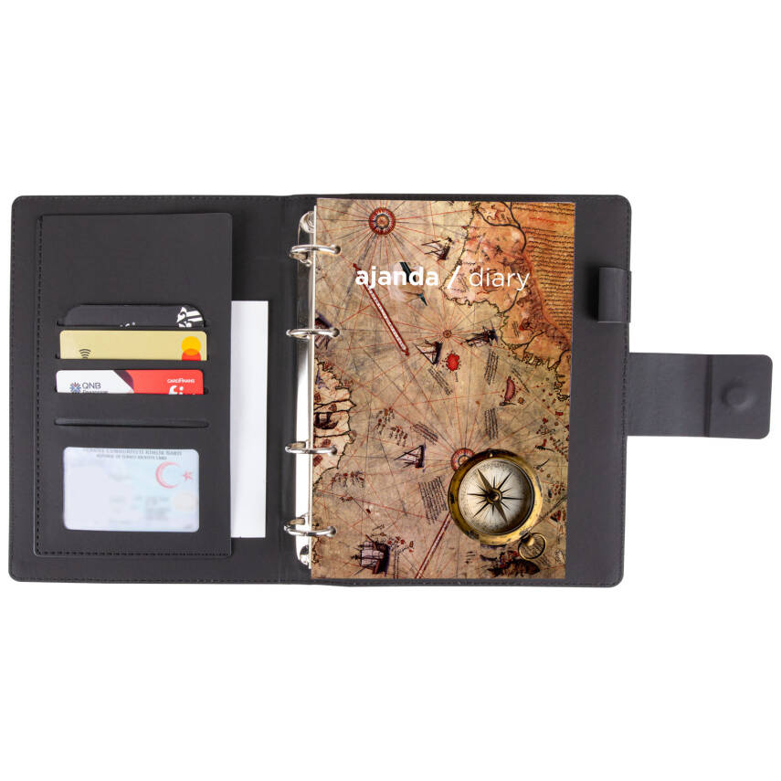 KALABA GRİ ORGANİZER AJANDA (18x21,5CM) - 2