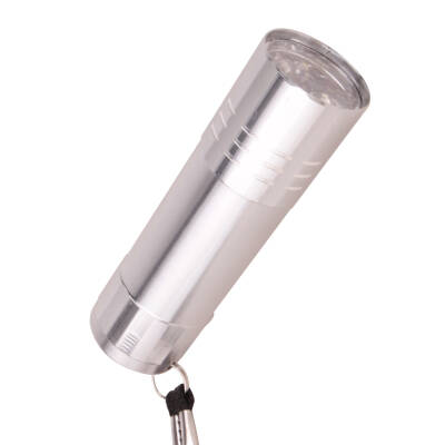 KANARYA GÜMÜŞ 9 LED EL FENERİ