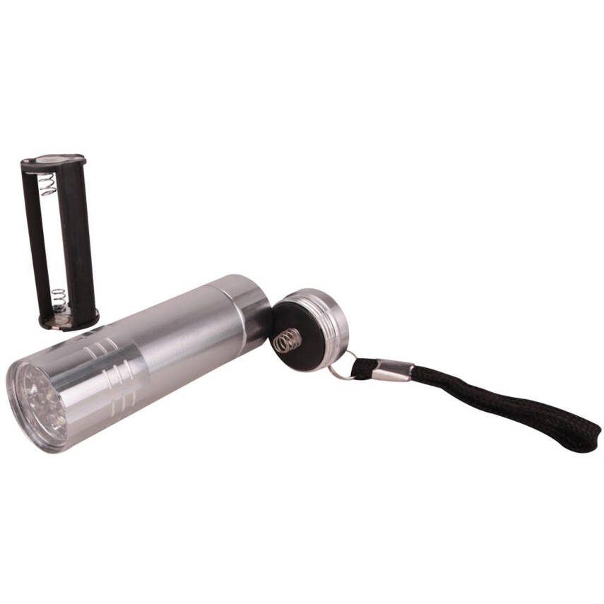 KANARYA GÜMÜŞ 9 LED EL FENERİ - 3