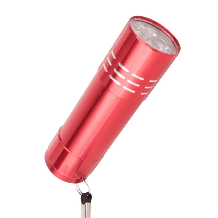 KANARYA KIRMIZI 9 LED EL FENERİ - 1