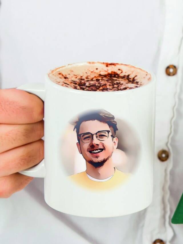 Karikatür Çizim Kupa Bardak - 1