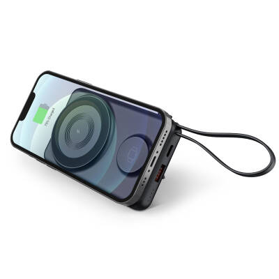 KAYABEYİ 10.000 MAH SİYAH MAGSAFE  ve  WIRELESS POWERBANK - 3