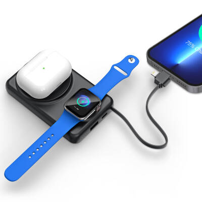 KAYABEYİ 10.000 MAH SİYAH MAGSAFE  ve  WIRELESS POWERBANK - 4