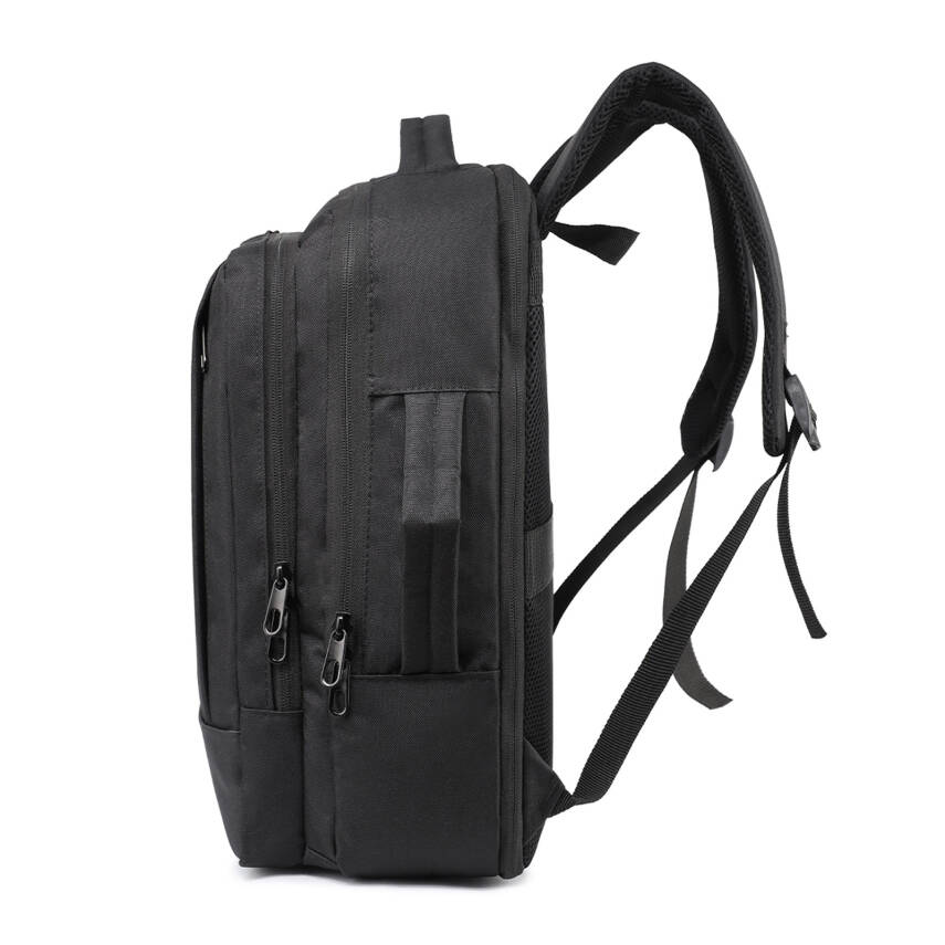 KEŞİF SİYAH LAPTOP BÖLMELİ SIRT ÇANTASI - 4