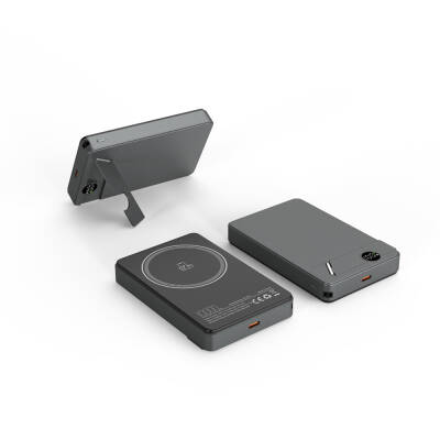 KİLYOS 10.000 MAH SİYAH MAGSAFE  ve  WIRELESS STANDLI POWERBANK - 2