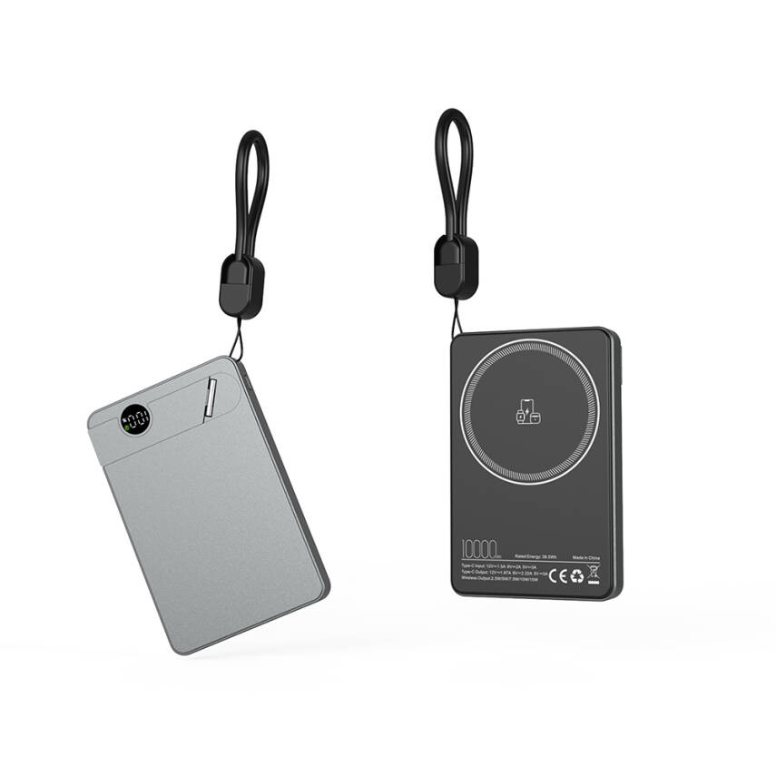 KİLYOS 10.000 MAH SİYAH MAGSAFE  ve  WIRELESS STANDLI POWERBANK - 4