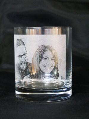 Kişiye Özel Fotoğraflı Viski Kadehi