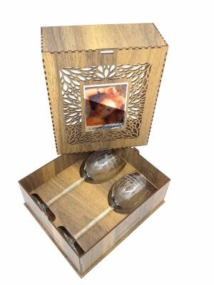 Kişiye Özel ikili Şarap Kadehi