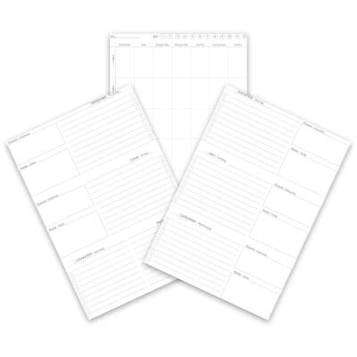 KOLEJ SİYAH SPİRALLİ HAFTALIK PLANLAYICI (20x28 CM) - 2