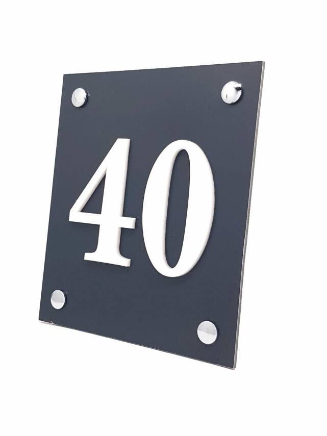 Kompozit Kabartma Kapı Numarası - 1