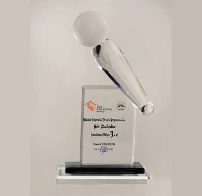 Kristal Mikrofon Plaket