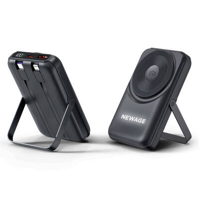 KÜÇÜKLER 10.000 MAH SİYAH MAGSAFE  ve  WIRELESS POWERBANK - 2