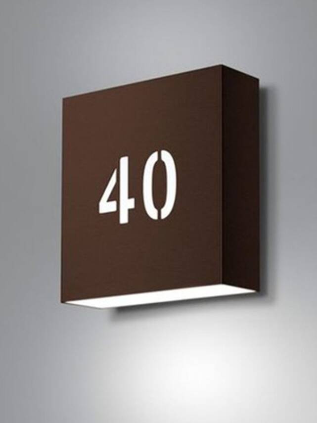 Led'li Ahşap Otel Kapı Numarası - 1