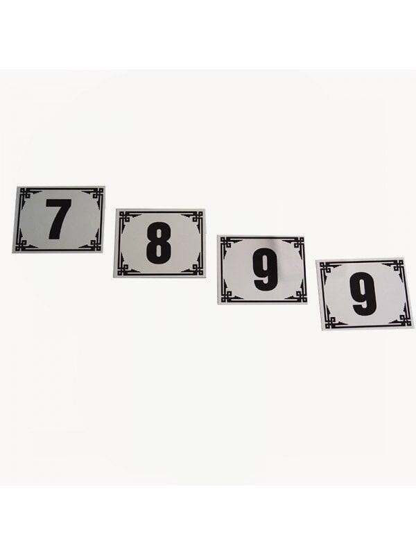 Metal numara (Mat metalik renk) - 1