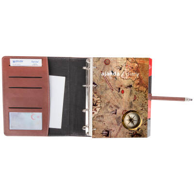 MİTHATPAŞA KAHVERENGİ ORGANİZER AJANDA (18x21,5CM) - 2