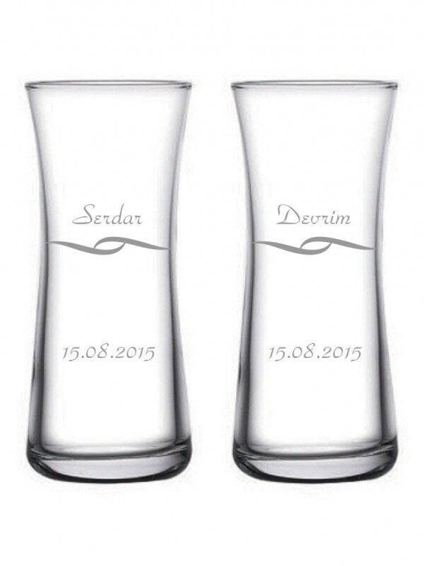 Motif işlemeli Heybeli Rakı Bardağı l Dsn-038 - 1