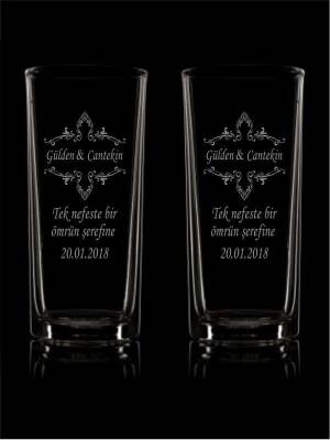 Motifli Rakı Bardağı