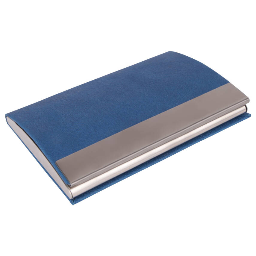 NAZENDE LACİVERT DERİ KARTVİZİTLİK - 1