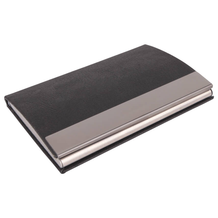 NAZENDE SİYAH DERİ KARTVİZİTLİK - 1