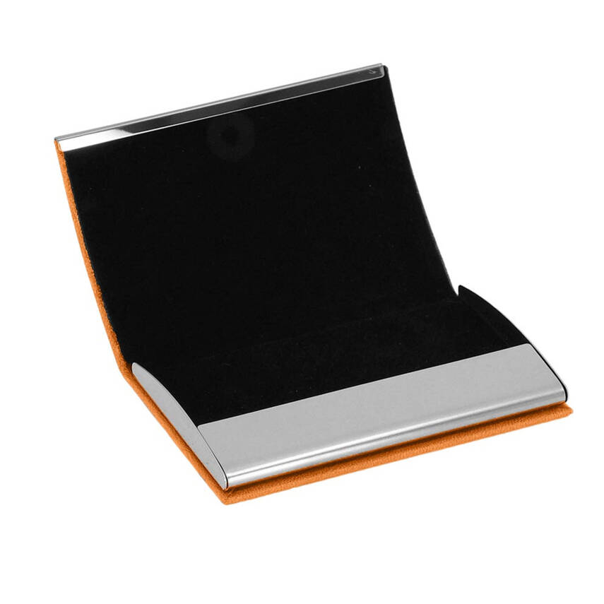 NAZENDE TURUNCU DERİ KARTVİZİTLİK - 2