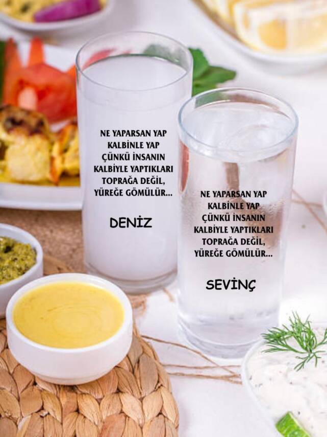 Ne yaparsan yap Kalbinle yap rakı bardağı - 1