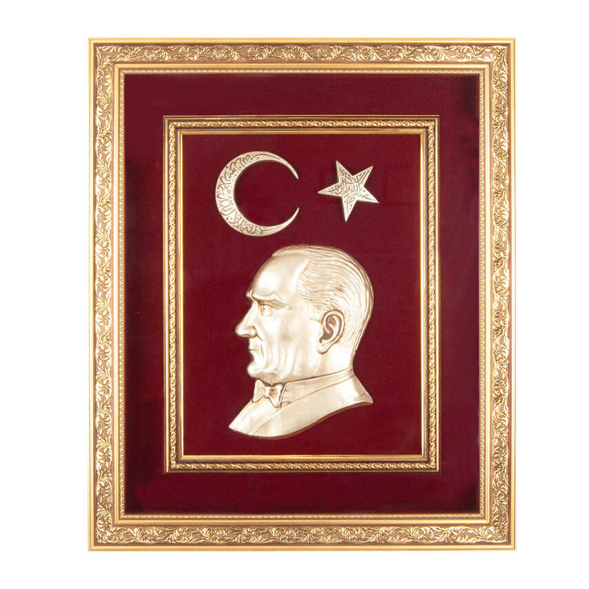 ÖNCÜ KIRMIZI ATATÜRK KABARTMALI TABLO - 1