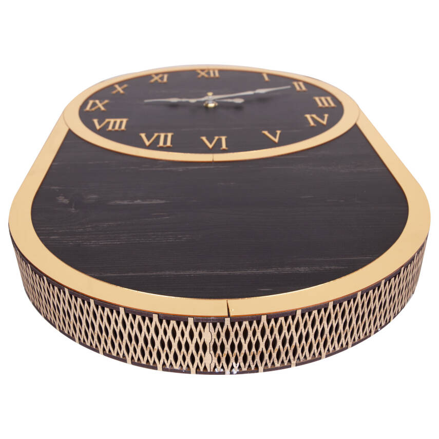 ORİON AHŞAP KASA DUVAR SAATİ (300X500 MM) - 2