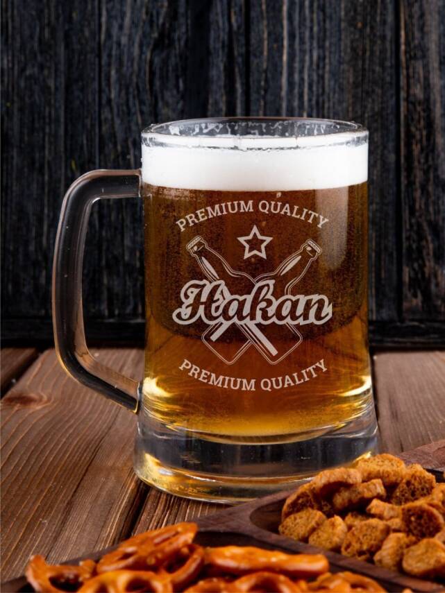 Özel Motifli Bira Bardağı - 1