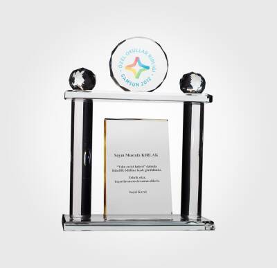 Özel Okul Kristal Plaket
