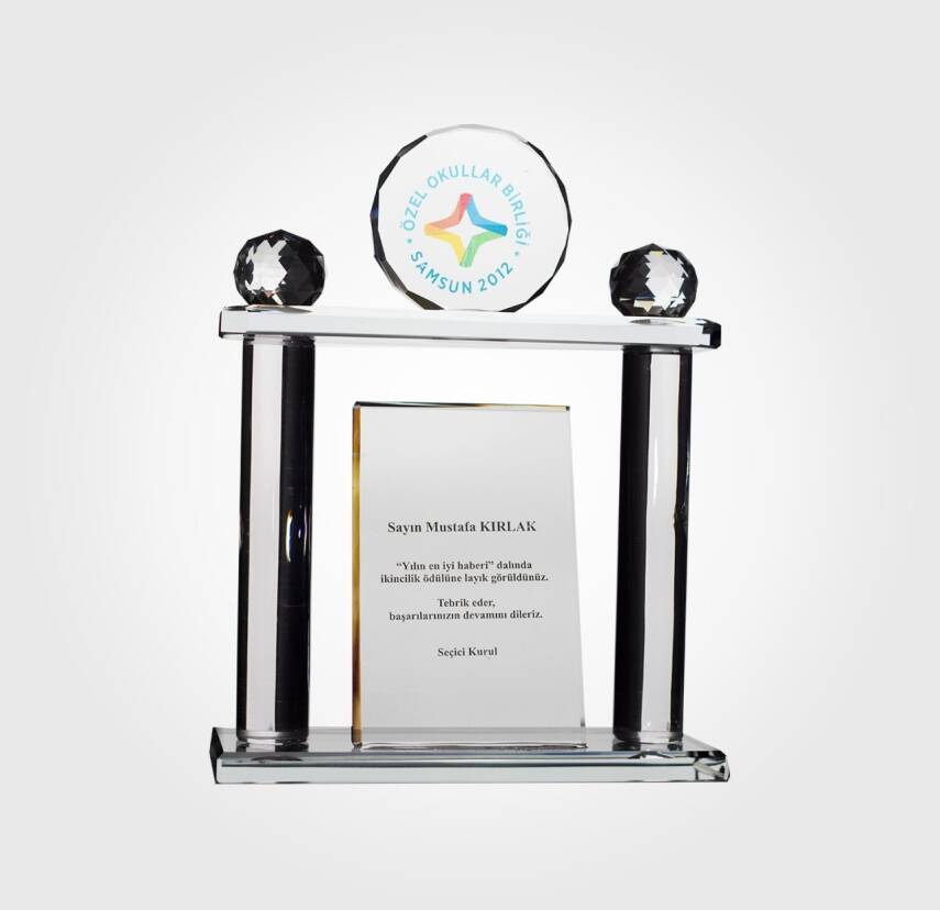 Özel Okul Kristal Plaket - 1