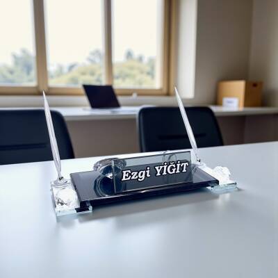 Özel Tasarım Kristal Masa İsimliği - 2