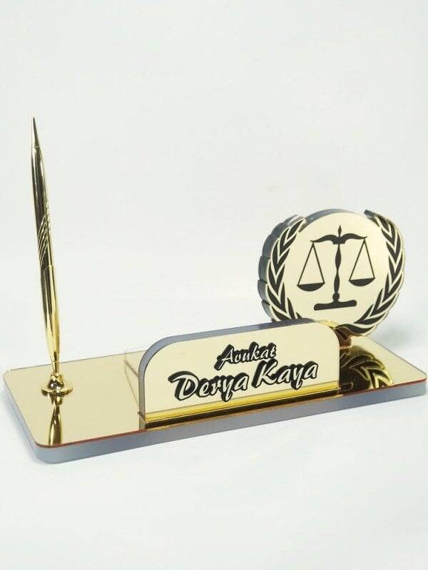 Özel Terazili Avukat Masa İsimliği - 1