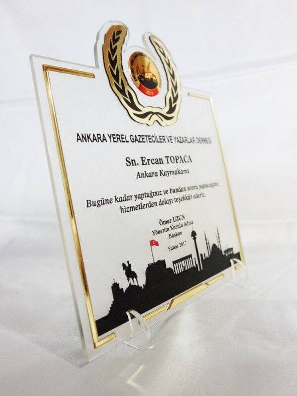 Özel Üretim Akrilik Plaket - 1