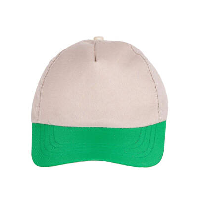 PAPATYA BEJ-YEŞİL POLYESTER ŞAPKA - 2