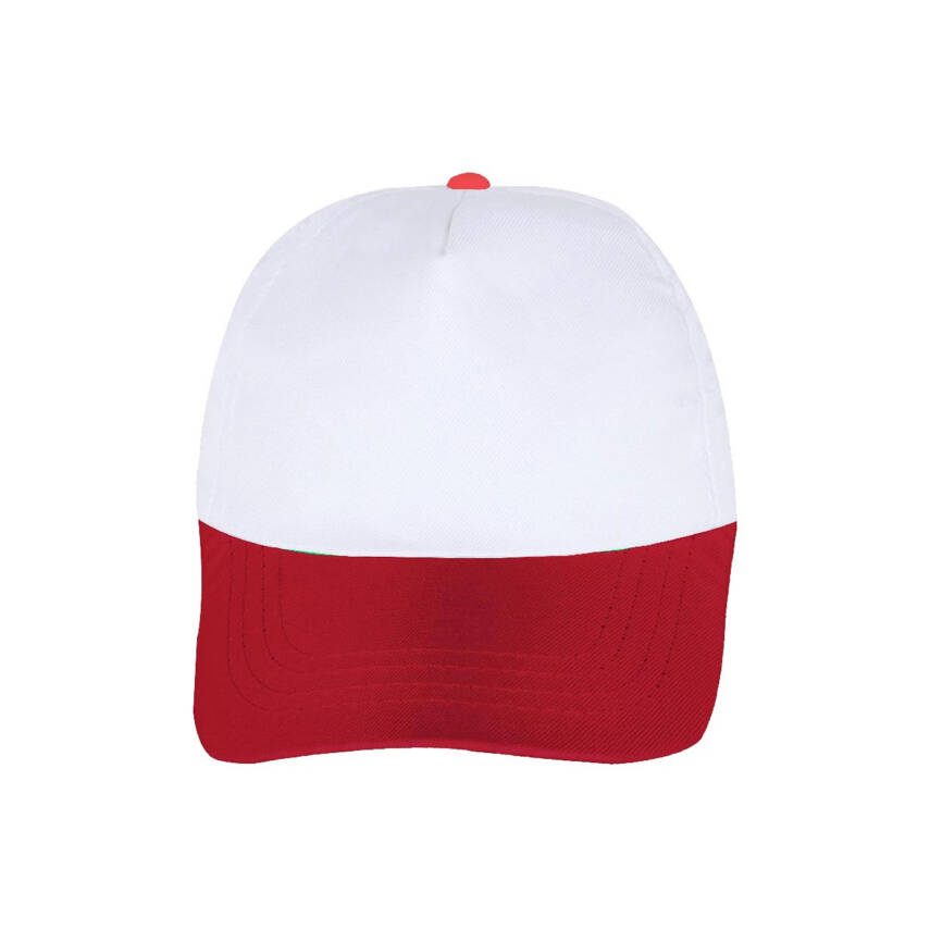 PAPATYA BEYAZ-KIRMIZI POLYESTER ŞAPKA - 2