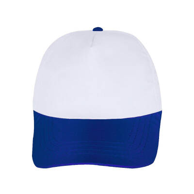 PAPATYA BEYAZ-SAKS MAVİ POLYESTER ŞAPKA - 2