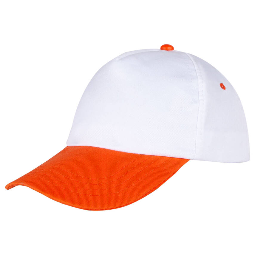 PAPATYA BEYAZ-TURUNCU POLYESTER ŞAPKA - 1