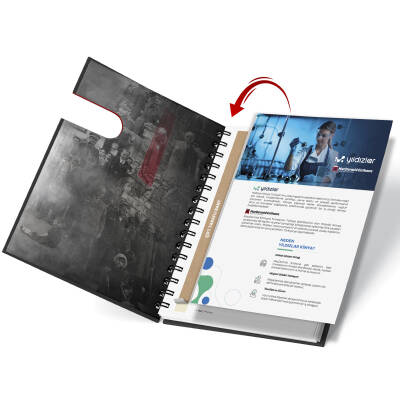 PARLA KUŞE MUKAVVA SIVAMA SPİRALLİ DEFTER (15X21CM) - 3