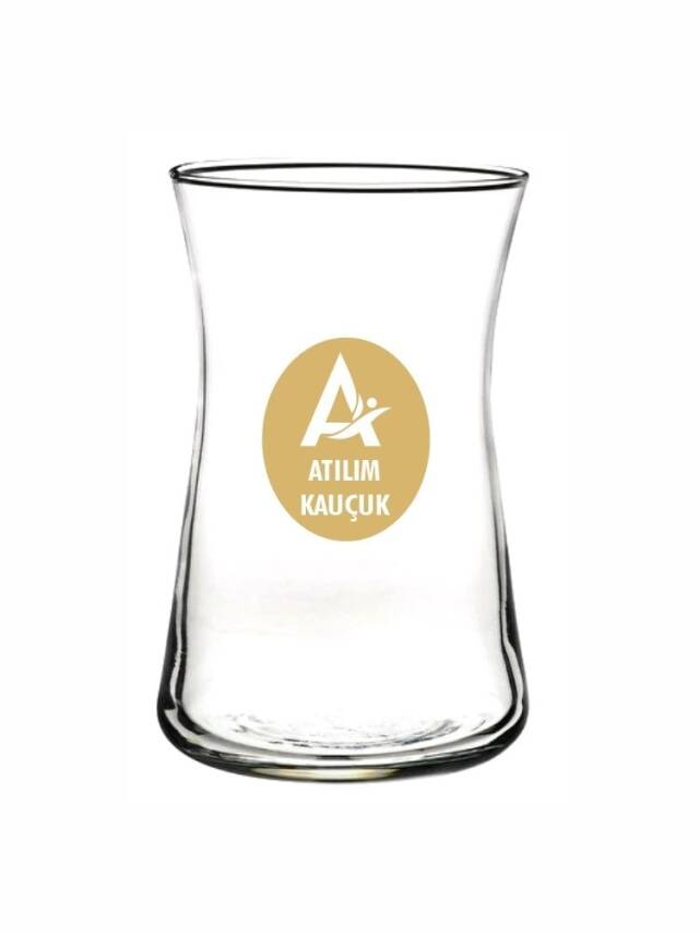 Paşabahçe Heybeli Altın baskılı çay bardağı - 1