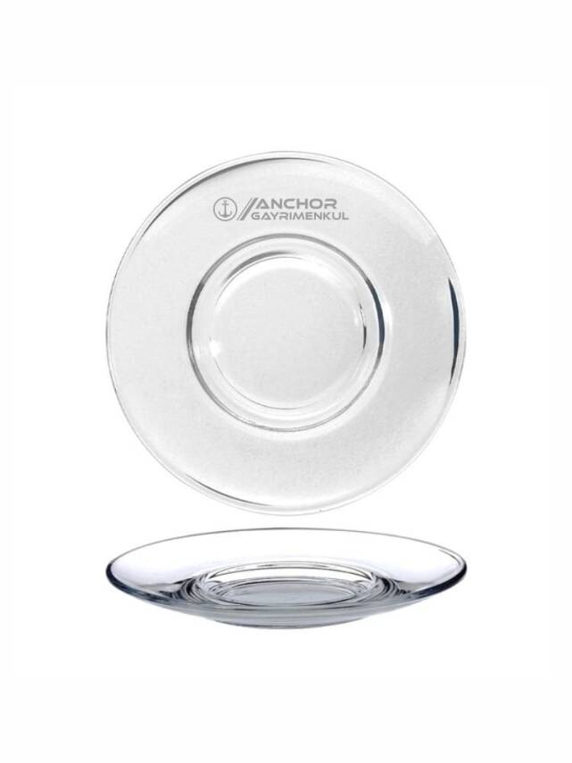 Paşabahçe Heybeli Logo Baskılı Çay Tabağı - 1