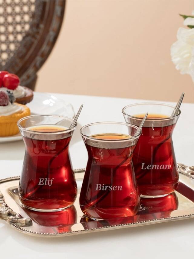 Paşabahçe İrem Marka Çay bardağı isim yazma - 1