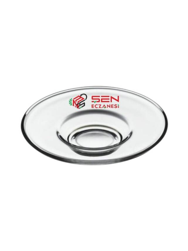 Paşabahçe İrem Renkli Logo Baskılı Çay Tabağı - 2