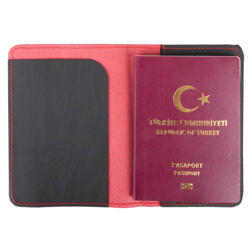 PASAPORTLUK KIRMIZI DERİ - 1