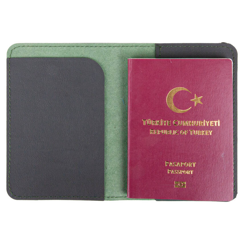 PASAPORTLUK YEŞİL DERİ - 1