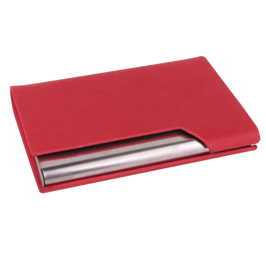 PAYİDAR KIRMIZI DERİ KARTVİZİTLİK - 1